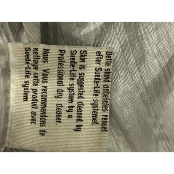 Y2K Vintage On Stage Denmark Leather  Jacket Moto Zip Fitted Biker Style Rare - Picture 5 of 14